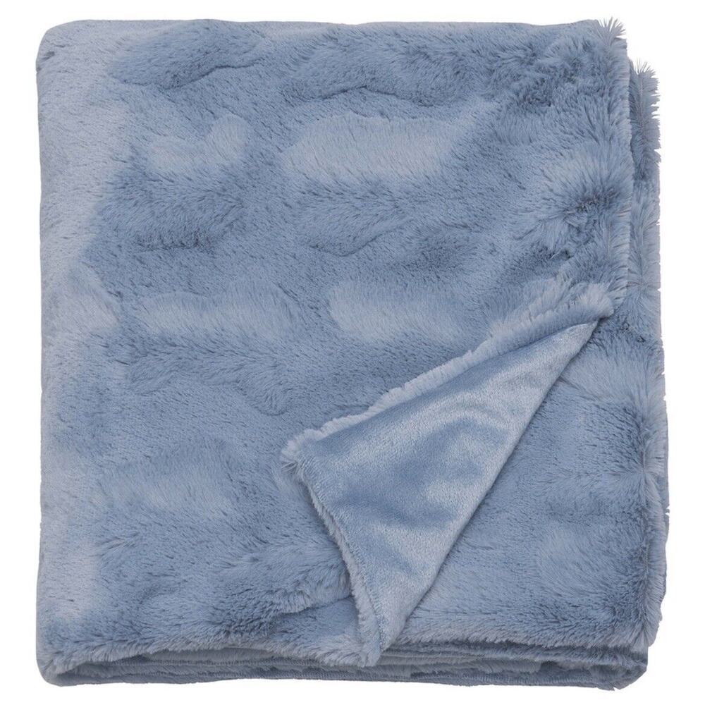 IKEA SPÖCKSÄCKMAL SPOCKSACKMAL Throw, Blue, 51"x67" (805.666.31) NEW